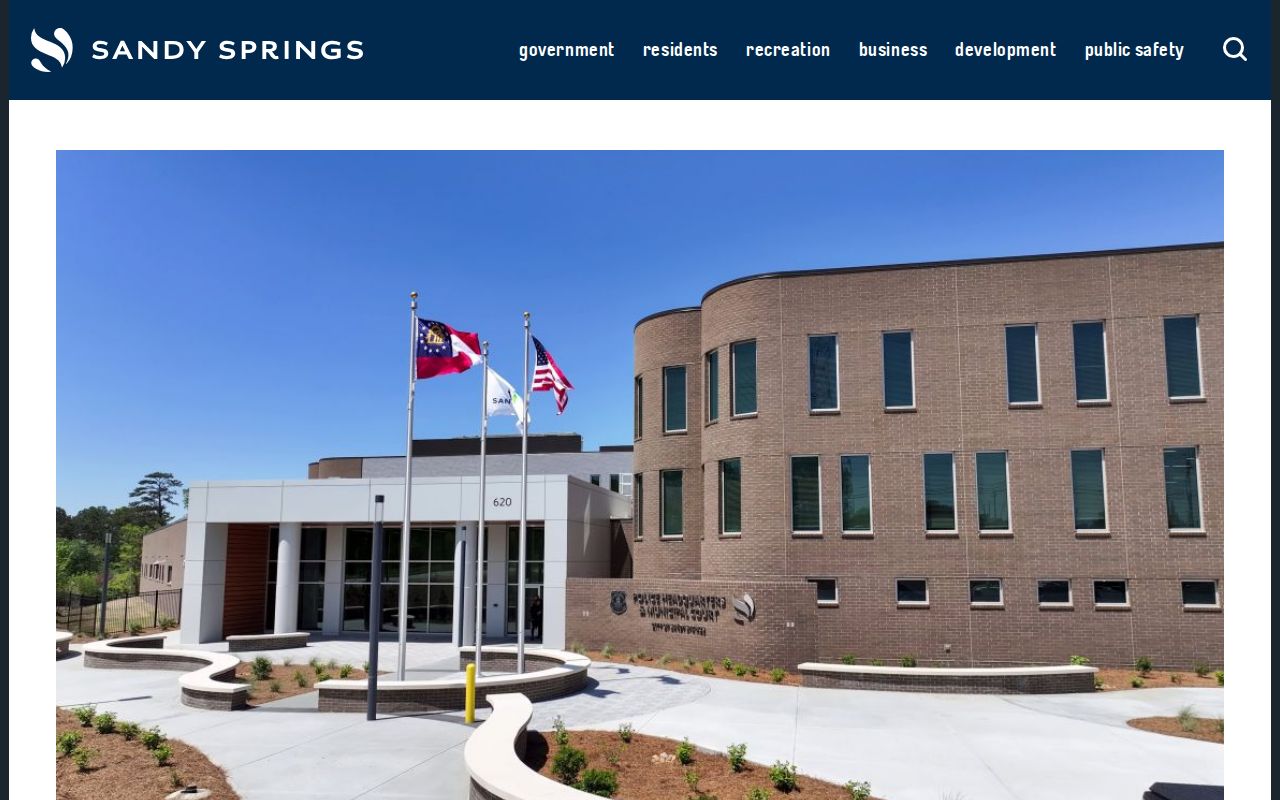 Sandy Springs shared Police Headquarters and Municipal Court complex