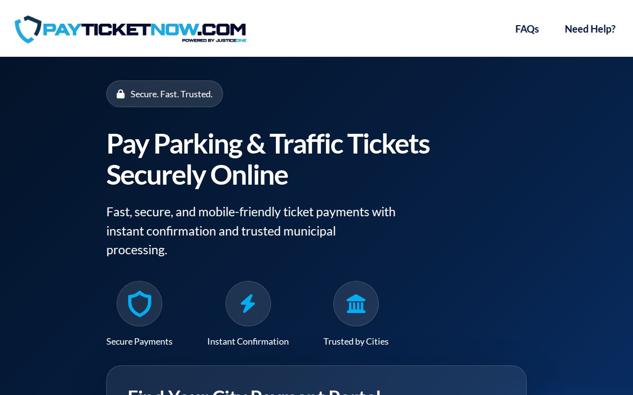 South Fulton court-linked JusticeONE payment interface